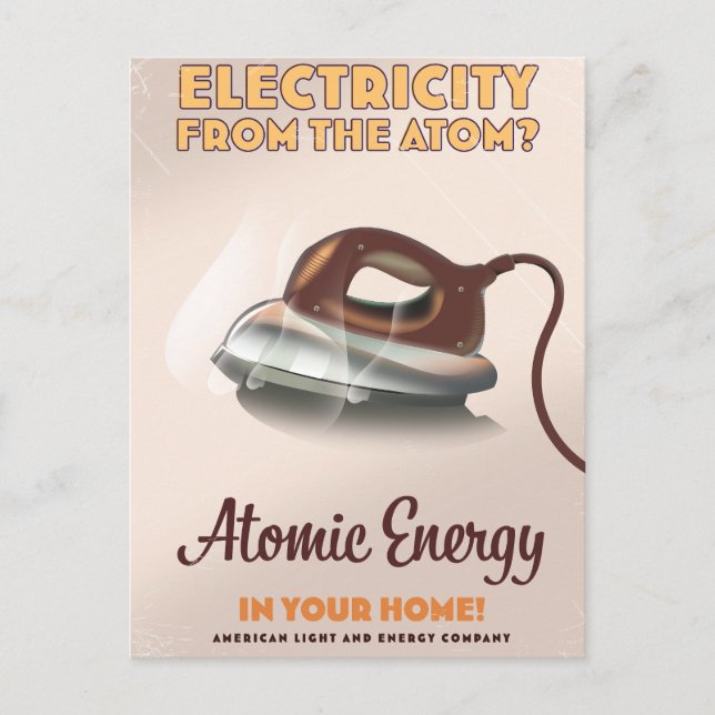 Carte Postale L'électricité de l'Atom ? (Devant)
