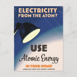 Carte Postale L'électricité de l'atome?