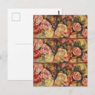 Carte Postale L'élégance des Roses par Pierre-Auguste Renoir
