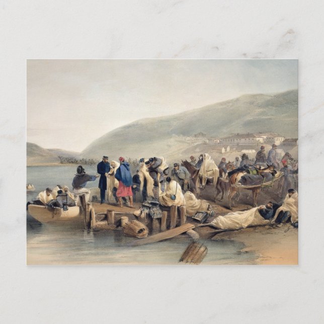 Carte Postale L'embarcation des malades à Balaklava (Devant)