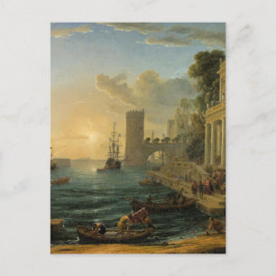 Carte Postale L'Embarquement de la reine de Saba