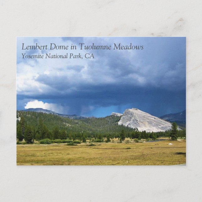 Carte Postale Lembert Dome à Tuolumne Meadows, Yosemite, CA Pos (Devant)