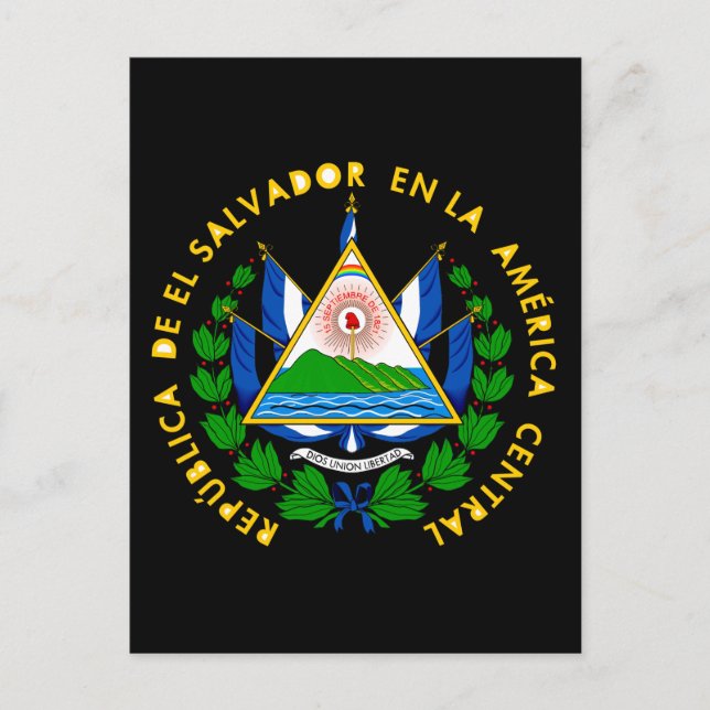 Carte Postale l'emblème du salvador (Devant)