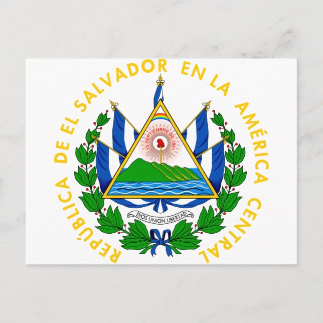Carte Postale l'emblème du salvador (Devant)