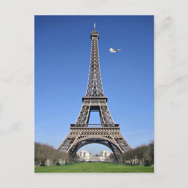 Carte Postale Lemmy Flyby, Eiffel Tower (Devant)