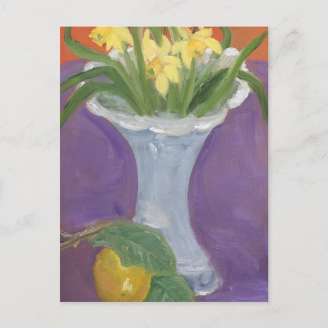 CARTE POSTALE LEMON ET DAFFODILS (Devant)