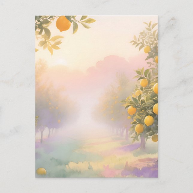 Carte Postale Lemon Grove Aquarelle (Devant)
