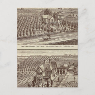 Carte Postale Lemoore, ranchs Armona