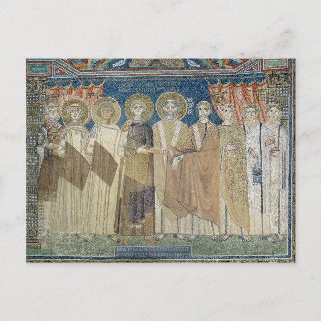 Carte Postale L'empereur Constantine IV accorde l'immunité fisca (Devant)