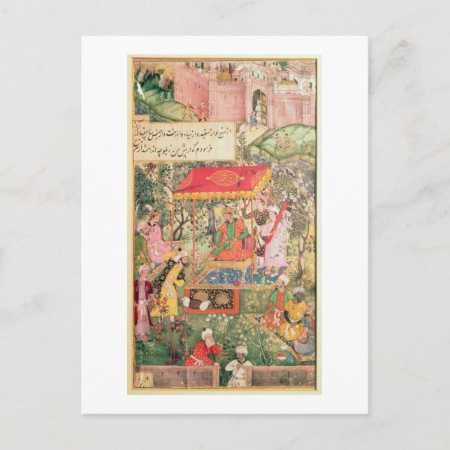 Carte Postale L'empereur du Mogul Babur reçoit les envoyés ouzbe (Devant)