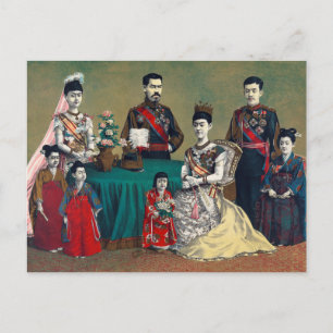 Carte Postale L'empereur Meiji du Japon et la famille impériale