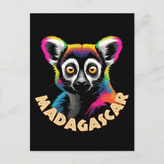 Carte Postale Lémur de Madagascar (Devant)