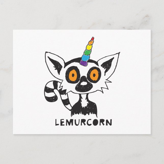 Carte Postale LemurCorn (Devant)