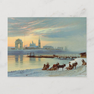 Carte Postale L'enclave d'Angara à Irkoutsk, 1886
