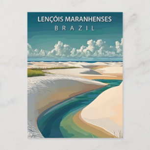 Carte Postale Lençóis Maranhenses Brésil Dunes & Lagunes
