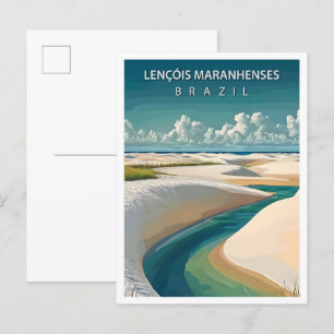 Carte Postale Lencois Maranhenses Brésil Travel