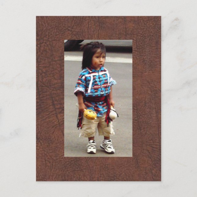 Carte Postale L'enfant amérindien d'Amanda (Devant)