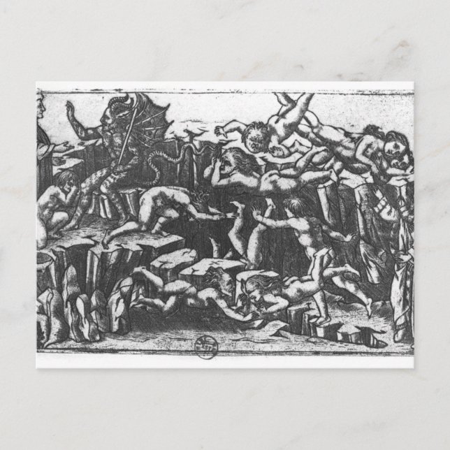 Carte Postale L'enfer, de la comédie divine (Devant)