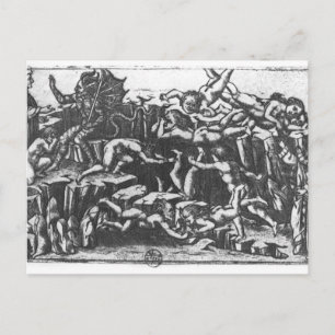 Carte Postale L'enfer, de la comédie divine