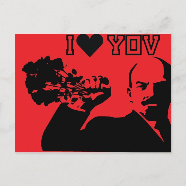 Carte Postale lenin - je vous aime (Devant)