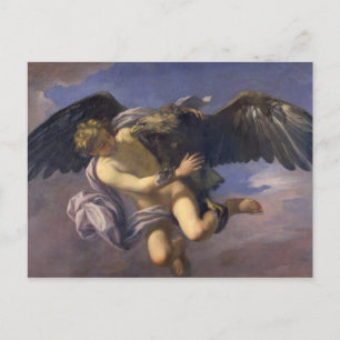 Carte Postale L'enlèvement de Ganymede, 1700 (huile sur toile)