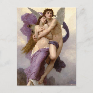 Carte Postale L'enlèvement de psychologie par Bouguereau