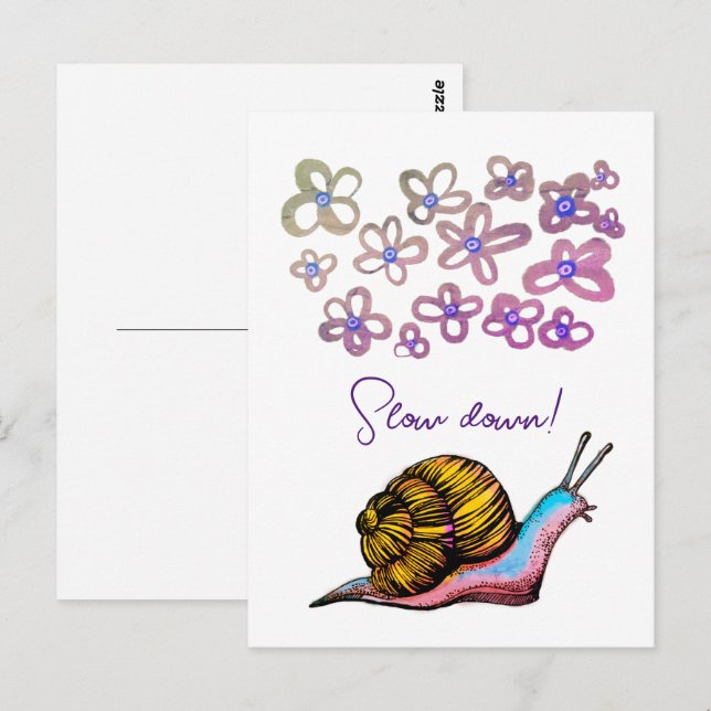 Carte postale lente (Devant / Derrière)