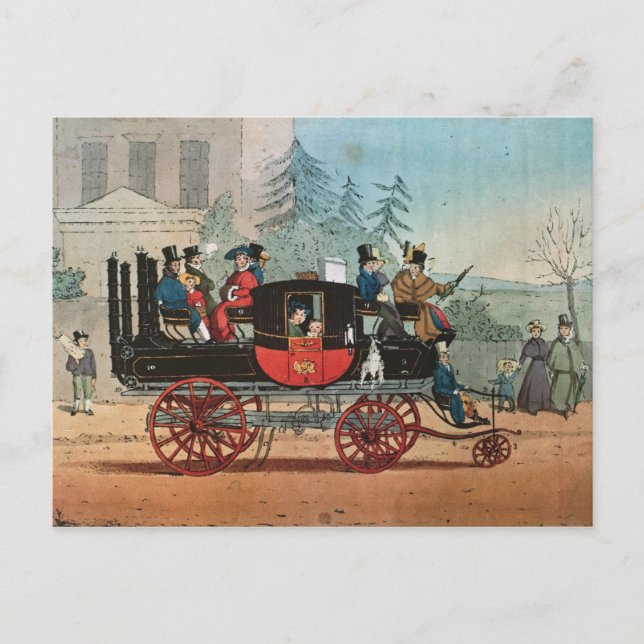 Carte Postale L'entraîneur à vapeur (Devant)