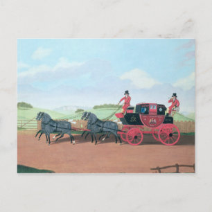 Carte Postale L'entraîneur de Liverpool et de London Royal Mail,