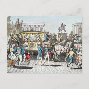 Carte Postale L'entrée de Louis XVI à Paris