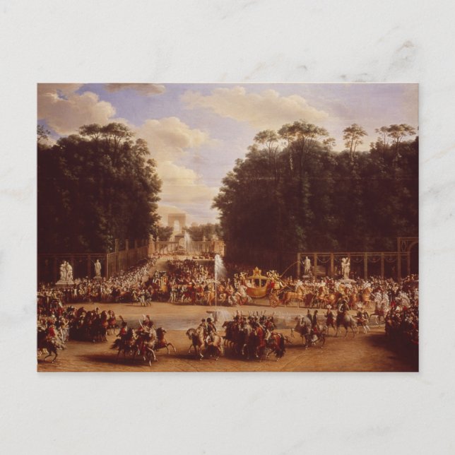 Carte Postale L'entrée de Napoléon et Marie-Louise (Devant)