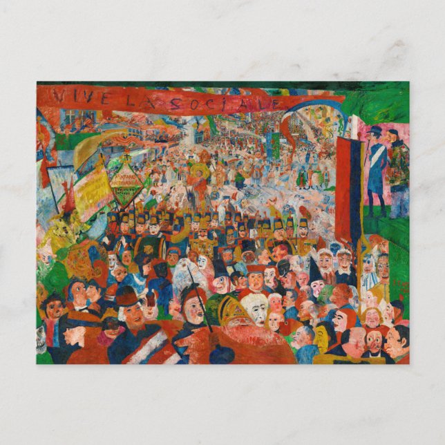 Carte Postale L'Entrée du Christ à Bruxelles en 1889 (Devant)