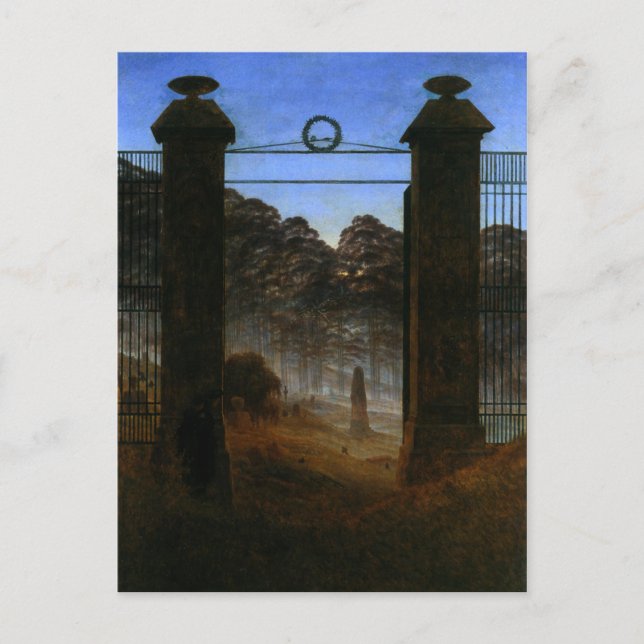 Carte Postale L'entrée du cimetière (Devant)