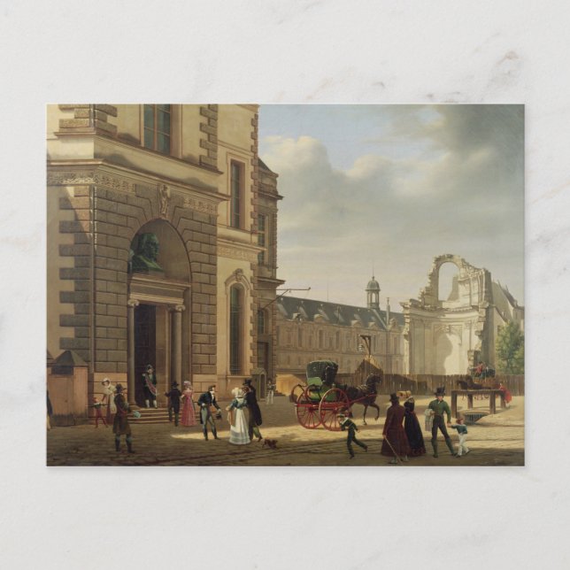 Carte Postale L'entrée du Musée du Louvre et de St. (Devant)