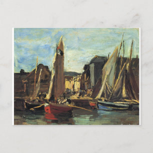 Carte Postale L'entrée du port d'Honfleur Eugene Boudin