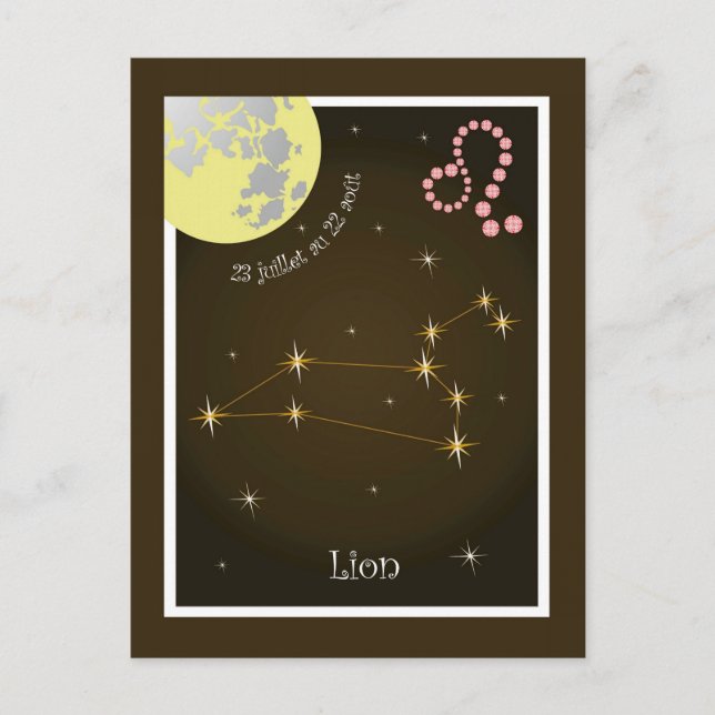 Carte Postale Leo 23 juillet 22 août (Devant)