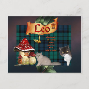 Carte postale Leo avec panneau solaire