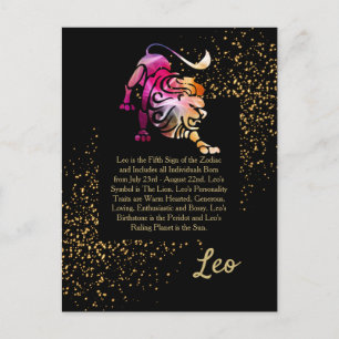 Carte Postale Leo Le Lion