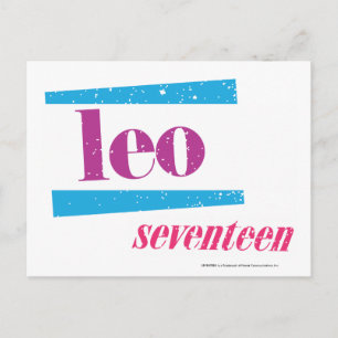 Carte Postale Leo Purple