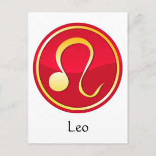 Carte Postale Leo - Signes Zodiac