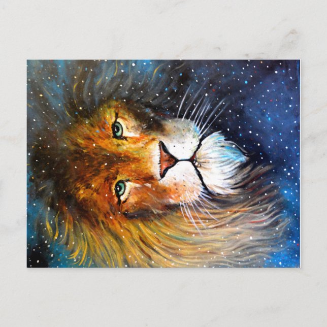 Carte Postale Leo, the star lion. (Devant)