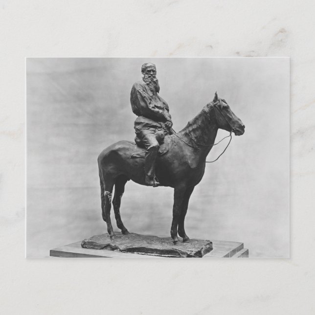 Carte Postale Leo Tolstoï équitation Delire (Devant)