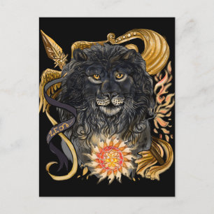 Carte Postale Leo Zodiac