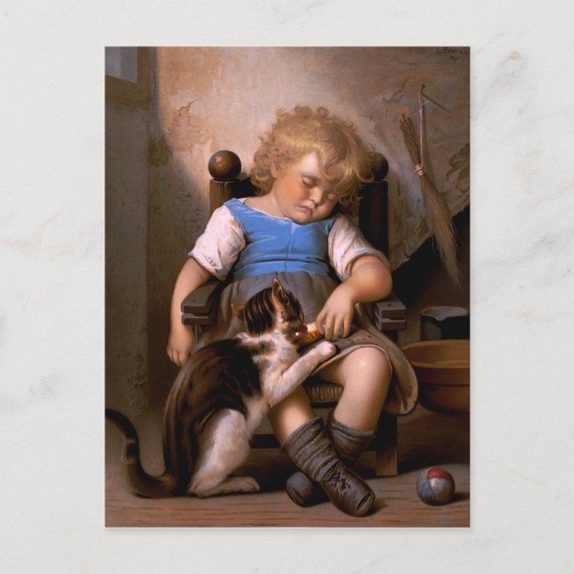 Carte Postale Léon Bazille Perrault - Sleeper inconscient (Devant)