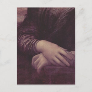 Carte Postale Leonardo da Vinci Mona Lisa (La Giaconda), Détail 