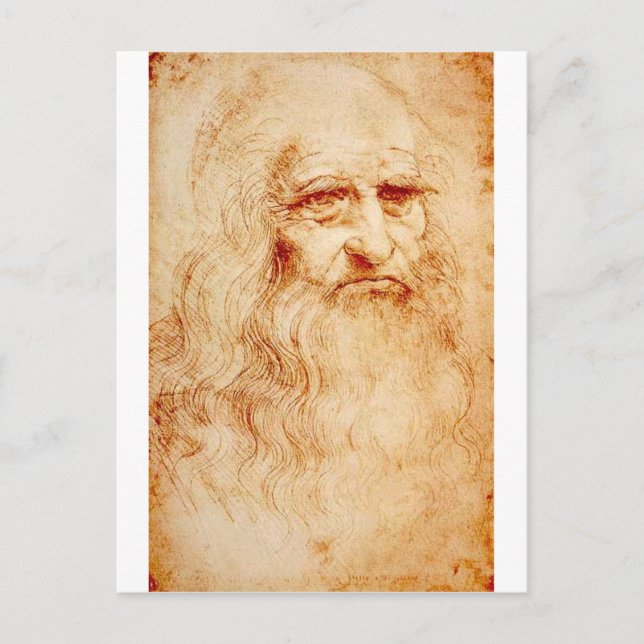 Carte Postale Leonardo Da Vinci Self-Portrait circa 1510-1515 (Devant)