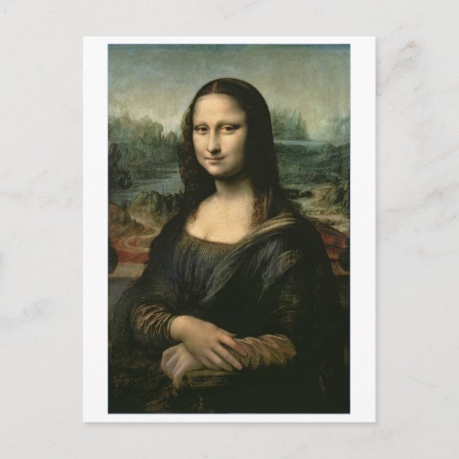 Carte Postale Leonardo Vinci | Mona Lisa, c.1503-6 (Devant)