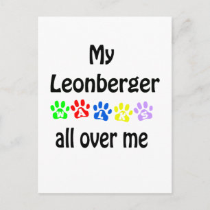 Carte Postale Leonberger Walks Design