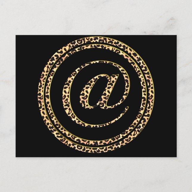 Carte Postale Leopard @ (Devant)