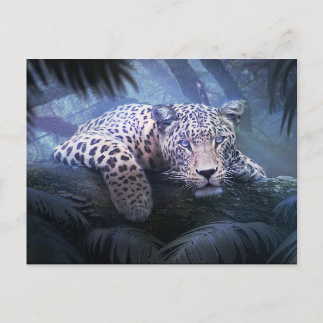 Carte Postale Leopard de la jungle mystique (Devant)